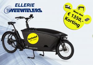 Urban Arrow Family Active Line plus (Zwart)